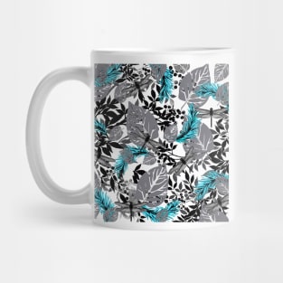 PALM LEAF DRAGONFLY BLUE Mug